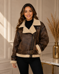 CHAQUETA BIKER AVIADORA FORRADA PREMIUN